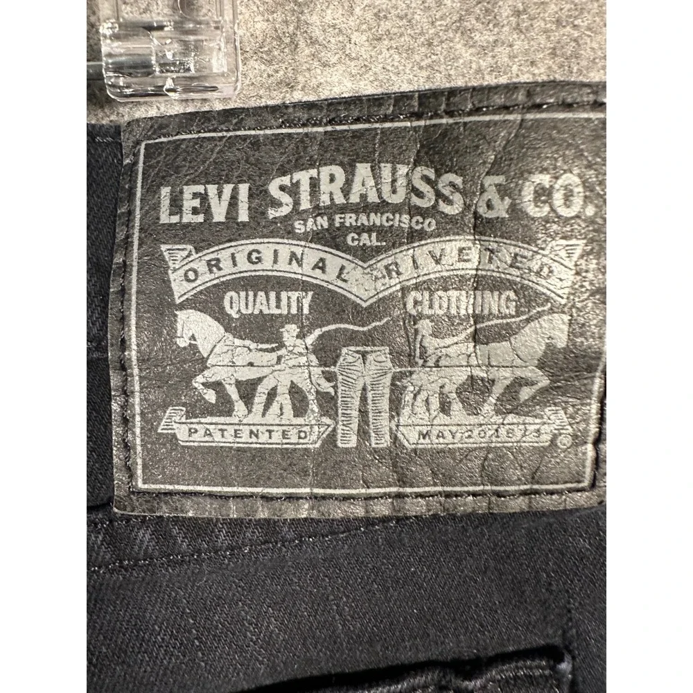 Levi's 541 Athletic Fit Jeans Men's Size 42x30 Black Denim Cotton Blend‎ Pants